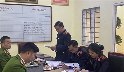 Viện KSND huyện Hoài Đức tiến hành kiểm sát trực tiếp việc tạm giữ, tạm...